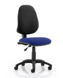 Eclipse I Lever Task Operator Chair Bespoke Colour Seat Stevia Blue